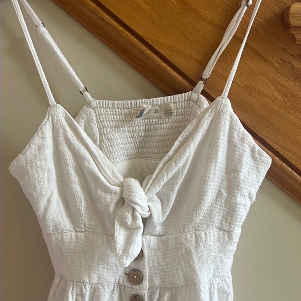 Roxy White Button-Down Dress Size Medium New - image 2